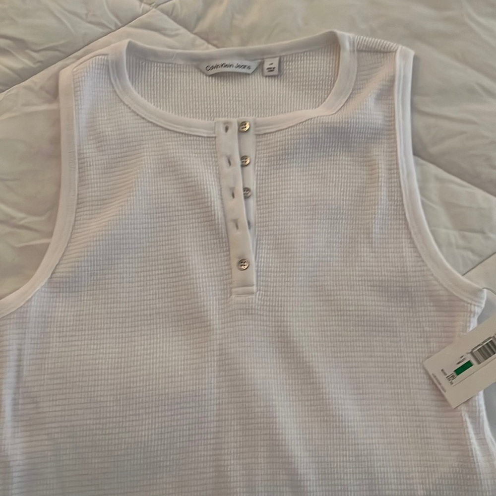 Calvin Klein button up tank NWT size L
